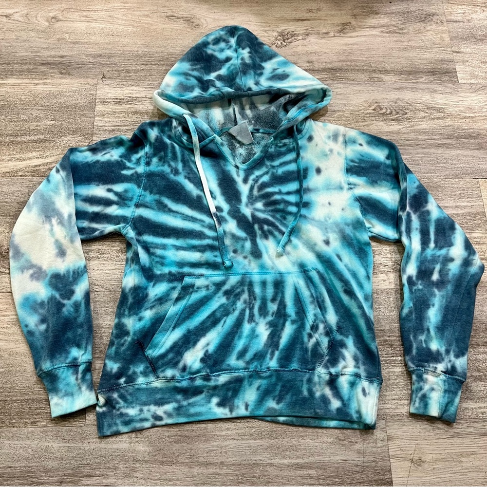 Blue Tie Dye Hoodie